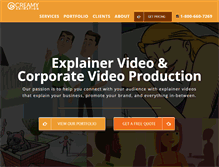 Tablet Screenshot of creamyanimation.com